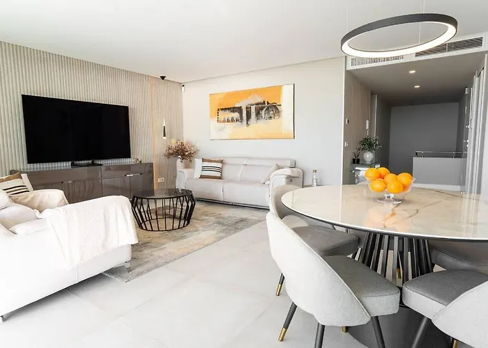 With Spectacular View In Cabopino Marbella